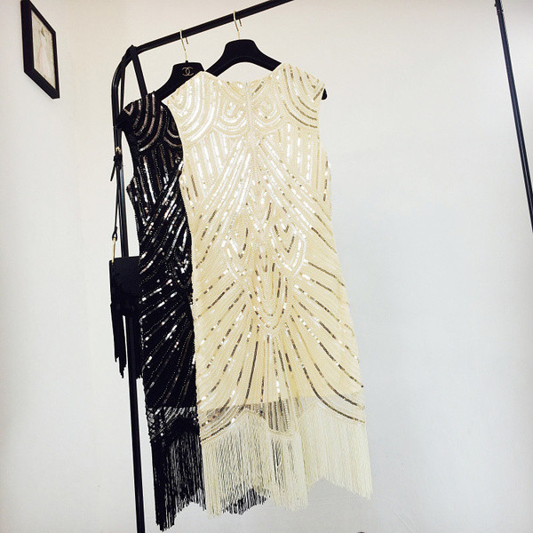 HIT Rochie de dama eleganta cu paiete si decolteu rotund in trei culori