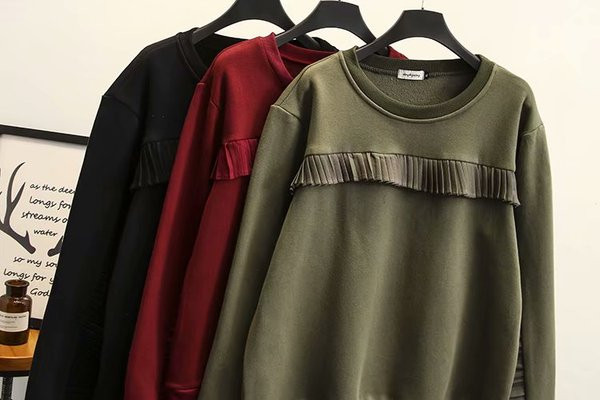 Alkalmi női pulóver O-nyakú és hosszú ujjú több színben