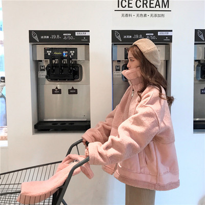 Modern női kabát három színben, széles cipzáras modellel