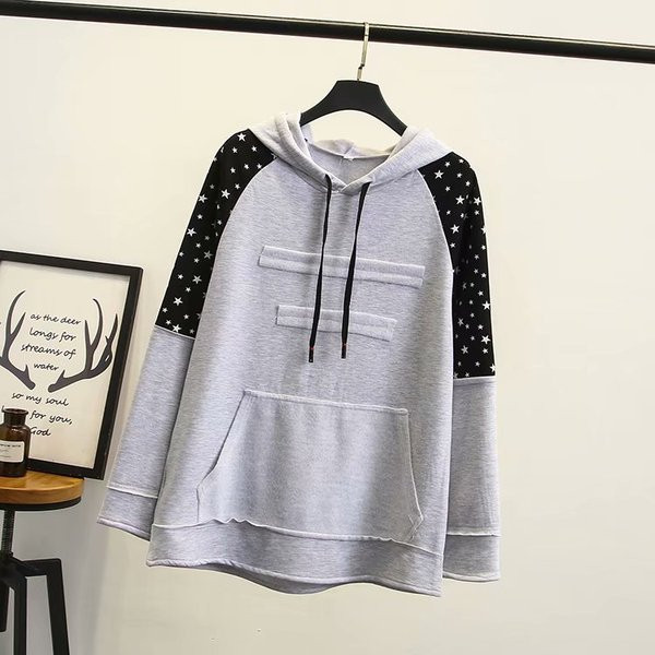 Casual γυναικείο φούτερ με κουκούλα και κορδόνια σε τρία χρώματα