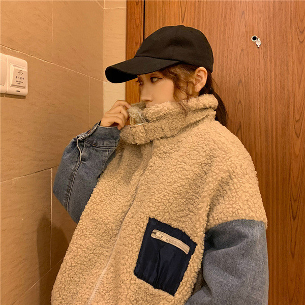 Női alkalmi puha kabát széles modell