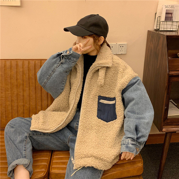 Női alkalmi puha kabát széles modell