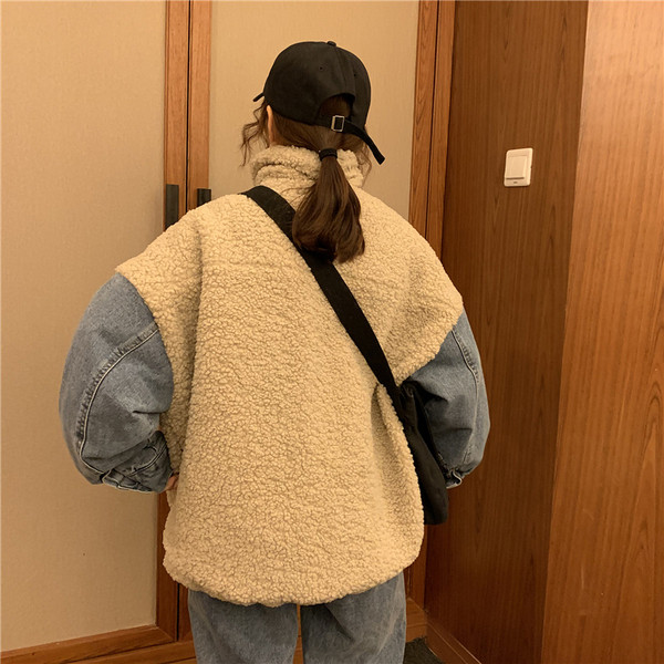 Női alkalmi puha kabát széles modell