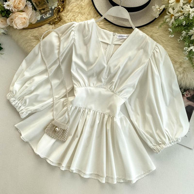 Stílusos női ing V-nyakkal, több színben