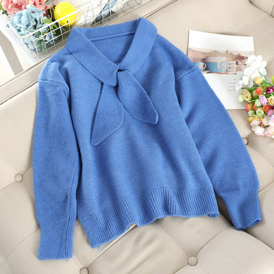 Alkalmi női pulóver több színben megkötéssel