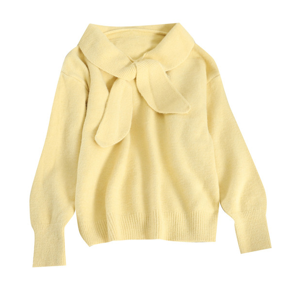 Alkalmi női pulóver több színben megkötéssel