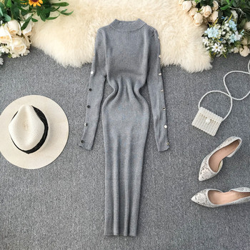 Alkalmi női ruha fém elemmel több színben