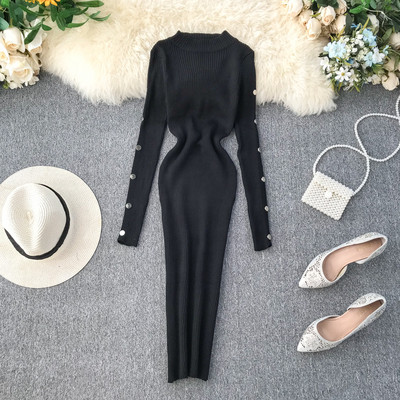 Alkalmi női ruha fém elemmel több színben