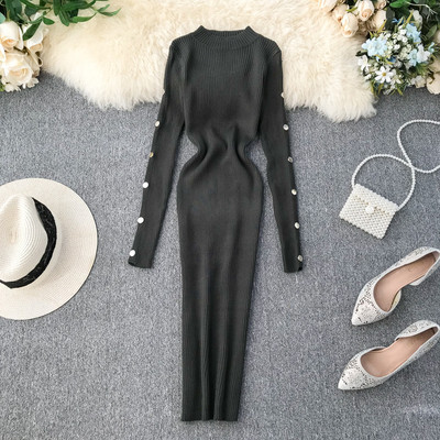 Alkalmi női ruha fém elemmel több színben