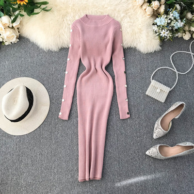 Alkalmi női ruha fém elemmel több színben