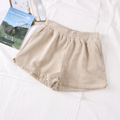 Csíkos, zsebes női rövidnadrág új modellje több színben