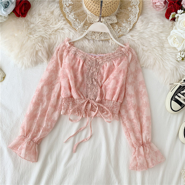 Bluză de damă modernă cu șireturi și decolteu barcă în mai multe culori