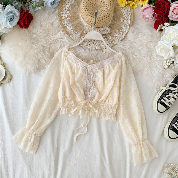 Bluză de damă modernă cu șireturi și decolteu barcă în mai multe culori