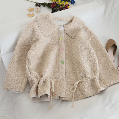 Καθημερινό γυναικείο μπουφάν με κουμπιά και κορδόνια σε διάφορα χρώματα