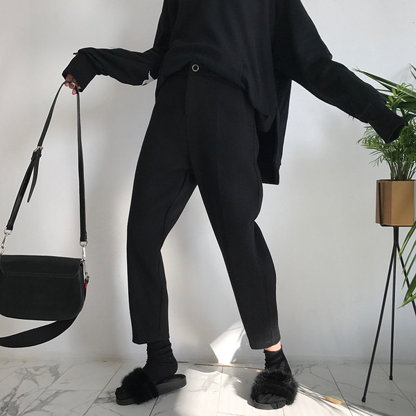 Magas derekú női nadrág két színben