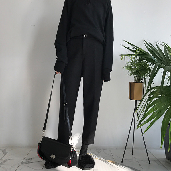 Magas derekú női nadrág két színben