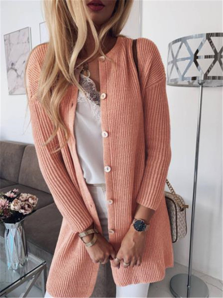 Modern női mellény gombokkal és hosszú ujjú, két színben