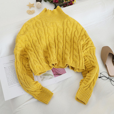 Aktuális női pulóver széles modell magas gallérral több színben