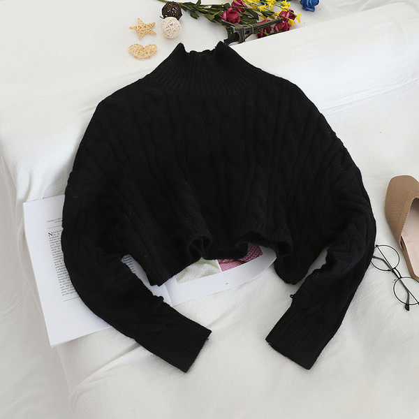 Aktuális női pulóver széles modell magas gallérral több színben