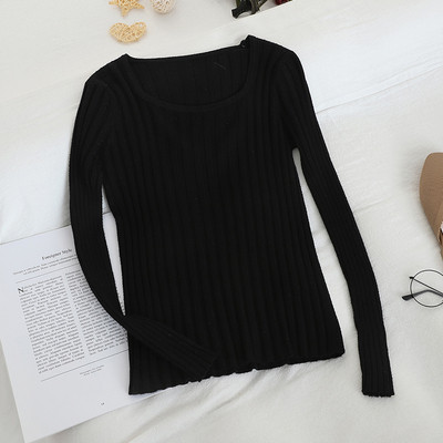 Pulover de dama model uni cu decolteu patrat in mai multe culori