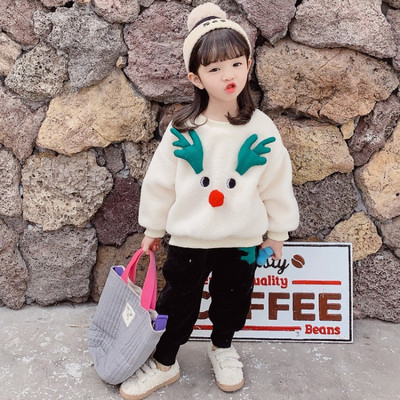 Lezser gyerek pulóver lányoknak két színben 3D elemmel