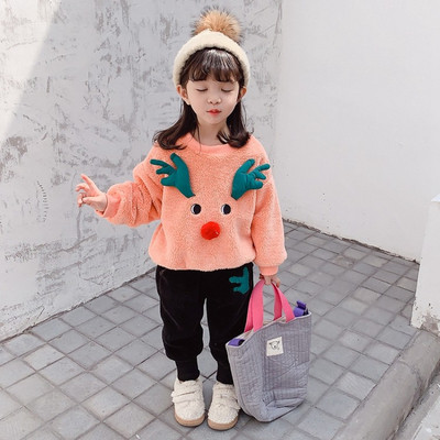 Lezser gyerek pulóver lányoknak két színben 3D elemmel