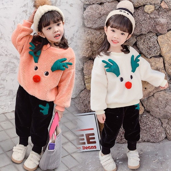 Lezser gyerek pulóver lányoknak két színben 3D elemmel