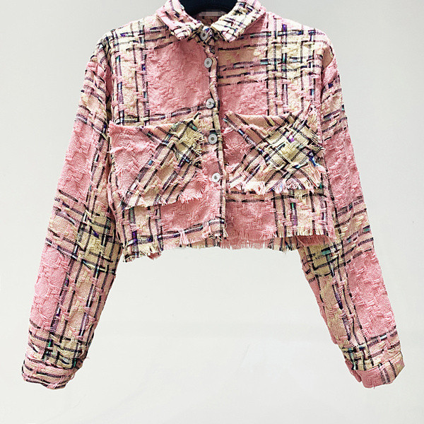 Rövid női tavaszi kabát széles modell