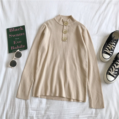 Modern női blúz négy színben, gombokkal és hosszú ujjú