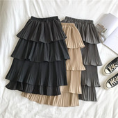 Modern női szoknya szabású modell három színben, magas derékkal