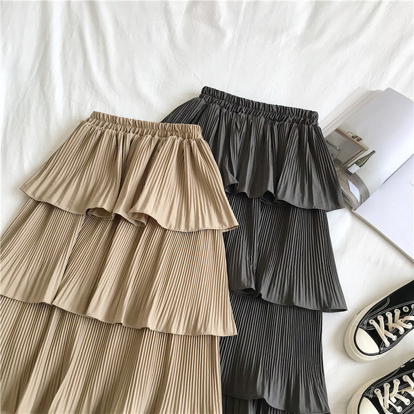 Modern női szoknya szabású modell három színben, magas derékkal