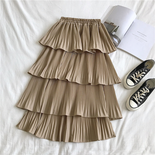 Modern női szoknya szabású modell három színben, magas derékkal