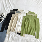 Modern női blúz négy színben, csupasz váll és pólógallérral