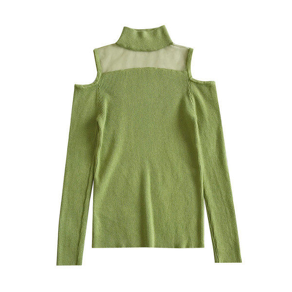 Modern női blúz négy színben, csupasz váll és pólógallérral