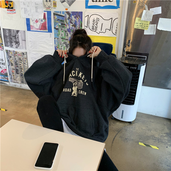 Női alkalmi pulóver kapucnival, két színben