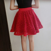 Női szoknya szabású modell elasztikus magas derékkal