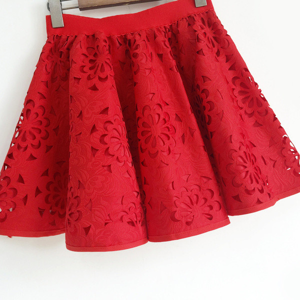 Női szoknya szabású modell elasztikus magas derékkal