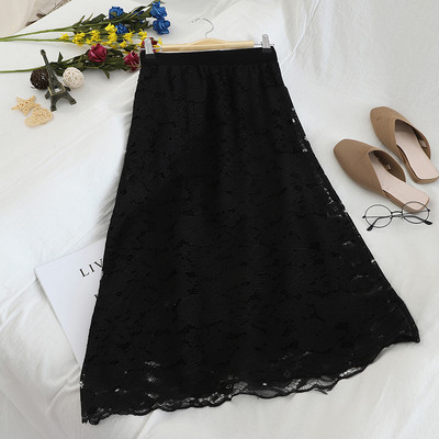 Μοντέρνα γυναικεία φούστα με ψηλή μέση με floral σχέδια σε διάφορα χρώματα