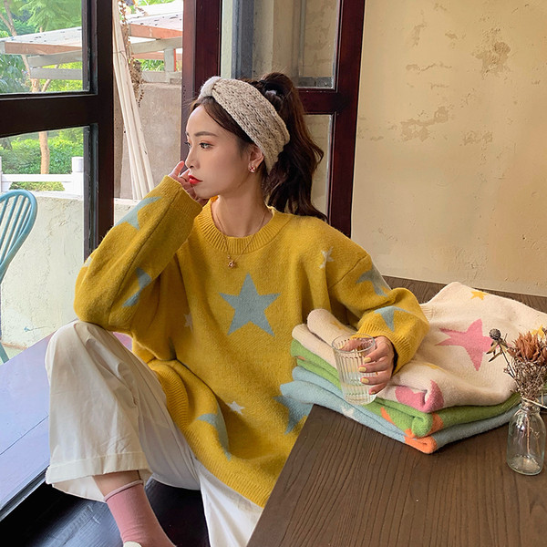 Női alkalmi pulóver több színben, ovális nyakkivágással