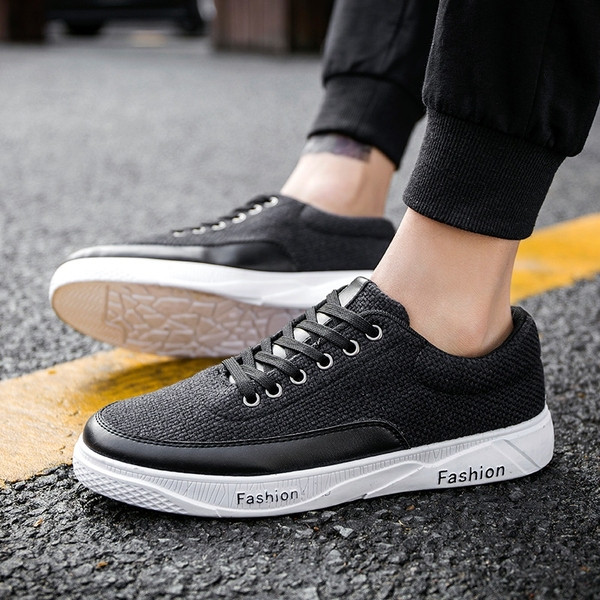 Alkalmi férfi tornacipő fűzős vastag talppal, három színben