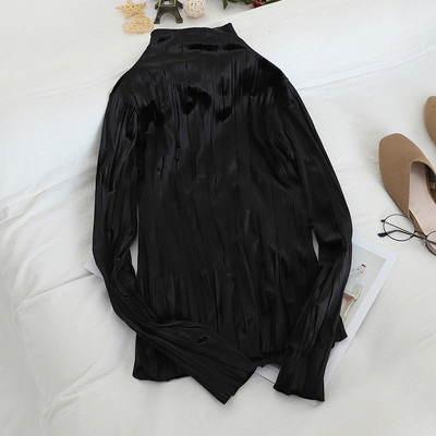 Modern női blúz magas gallérral, hat színben