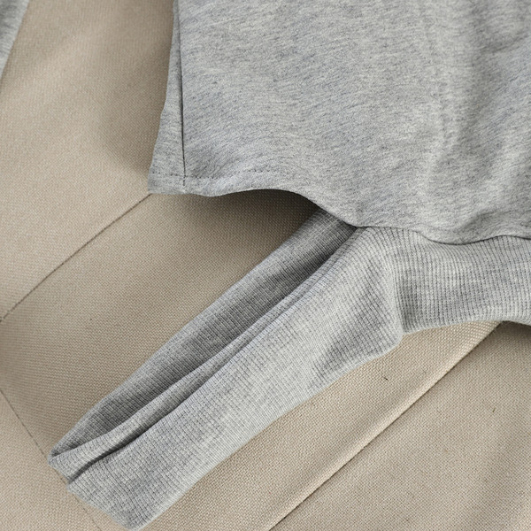 Hanorac de dama modern in trei culori cu gluga