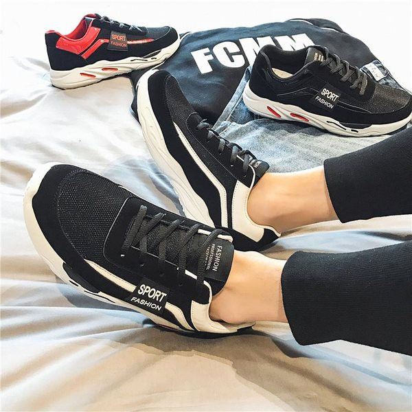 Tenisi casual barbatesti cu talpa groasa in mai multe culori