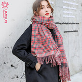Női téli kockás sál több színben