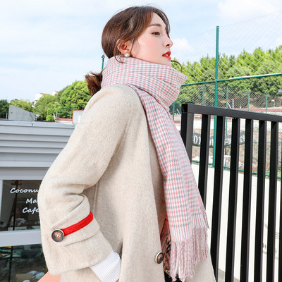 Női téli kockás sál több színben