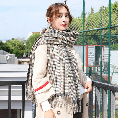 Női téli kockás sál több színben