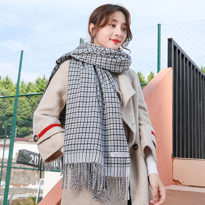 Női téli kockás sál több színben