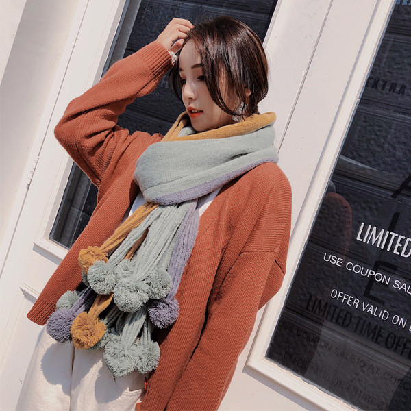 ÚJ modell női téli sál több színben