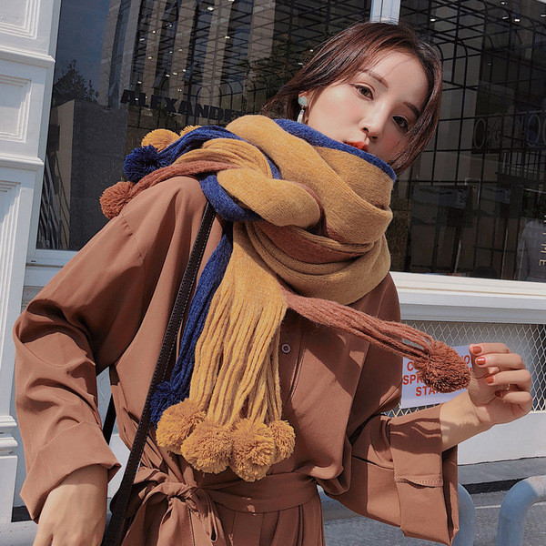 ÚJ modell női téli sál több színben