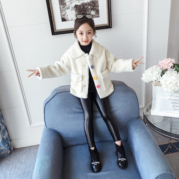 Geaca pentru copii model nou cu buzunare si nasturi colorati in mai multe culori